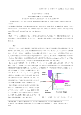 大気中マイクロビームの開発 - 若狭湾エネルギー研究センター