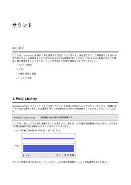 Mathematicaによるサウンド処理