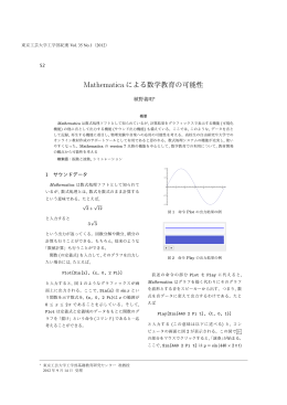 Mathematica による数学教育の可能性