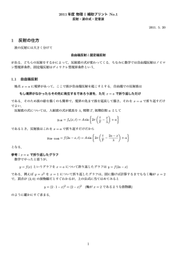 波の式・反射波・定常波