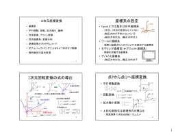 座標系の設定 2次元回転変換の式の導出 点Pから点Qへ座標変換