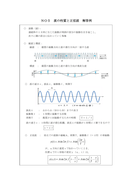 NO5 波の性質と正弦波 解答例
