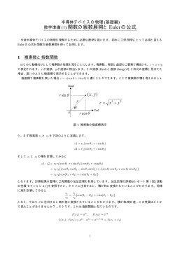 数学準備(1):関数の級数展開とEulerの公式