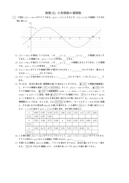 微積(I)&ndash;三角関数の導関数&ndash;