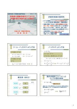 自動車の運動性能向上における 非線形適応制御の持つ可能性 自動車