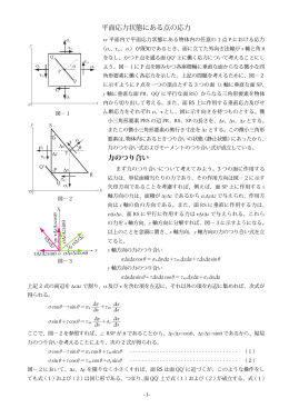 平面応力状態にある一点の応力