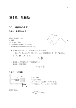 第1章 単振動
