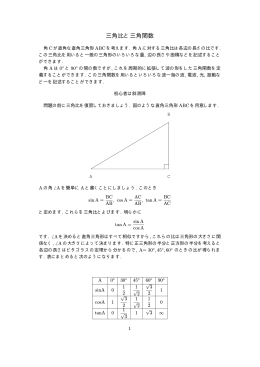 三角比と三角関数