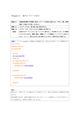 4,Chap-3 配列とグラフの表示