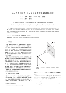 カメラの回転モーションによる特徴量振幅の検討