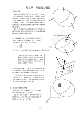 2. 弾性則の復習