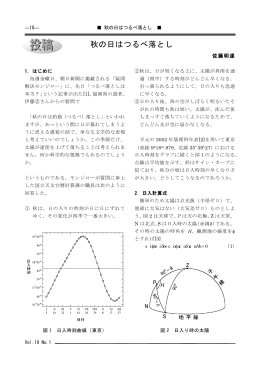秋の日はつるべ落とし