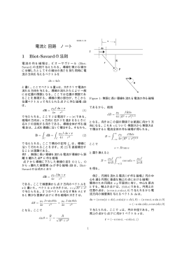 1 Biot-Savardの法則