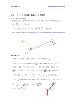 ビオ・サバールの法則と電流がつくる磁界