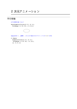 Mathematicaによる2次元アニメーション