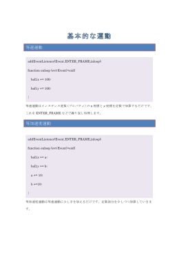 等速運動 等加速度運動