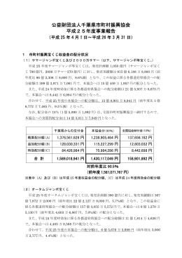 H25年度 事業報告書 - 千葉県市町村振興協会