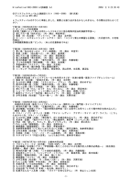 参加団体一覧