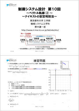 制御システム設計 第10回