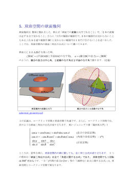 5. 双曲空間の球面幾何