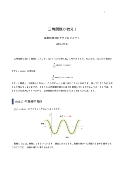 三角関数の微分 1