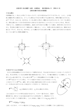 多次元場での応力の表現