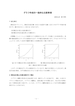 グラフ作成の一般的な注意事項