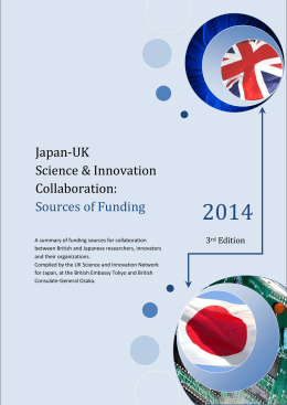 Japan-UK Science & Innovation Collaboration: Sources of
