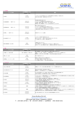 T : +65 6651 87 Ocean Brotherz P info@ocean