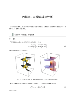 円偏光した電磁波の性質