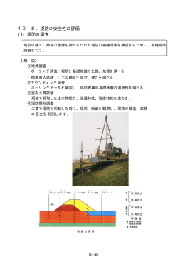 10−8．堤防の安全性の評価 (1) 堤防の調査