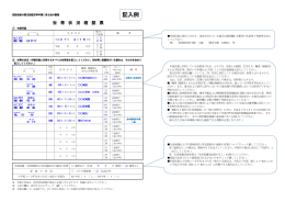 記入例 - 函館市