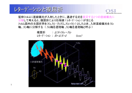 ﾚﾀｰﾃﾞｰｼｮﾝと複屈折