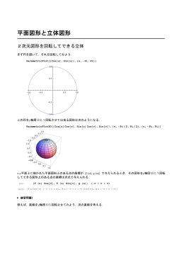 Mathematicaによる3次元図形処理