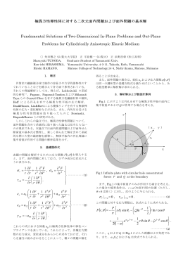 極異方性弾性体に対する二次元面内問題および面外問題の基本解