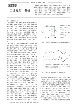 第四章 伝送線路 基礎