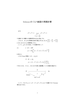 SchwarzのCLP曲面の周期計算