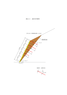 抑止工 設計計算例