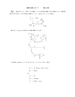 材料力学レポート 第 2 章