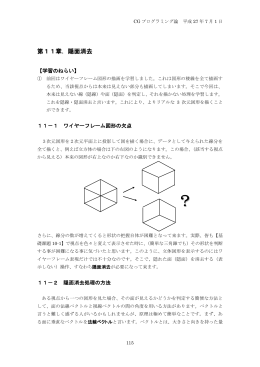 第11章．隠面消去