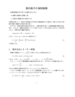 面内振子の強制振動