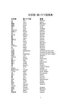 日本語䇭新パトワ語事典