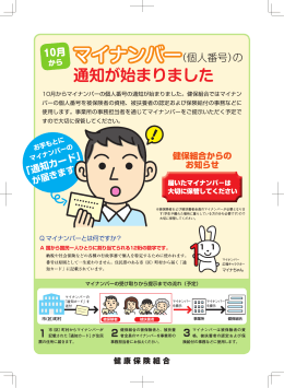 マイナンバー通知が始まりました