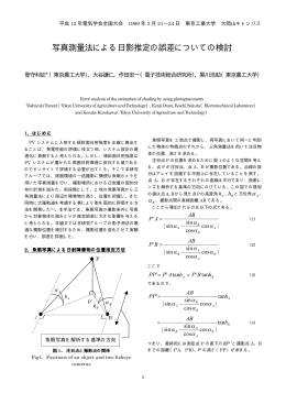 写真測量法による日影推定の誤差についての検討