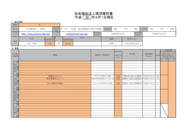 平成26年度 現況報告書