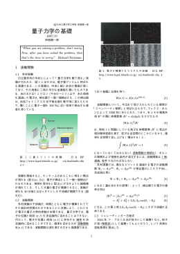 量子力学の基礎 - rabbit.mns.kyutech.ac.jp