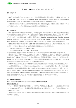第5章 WG3 FEP (フロントエンドプロセス)