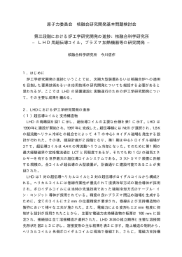 原子力委員会 核融合研究開発基本問題検討会 第三段階における炉