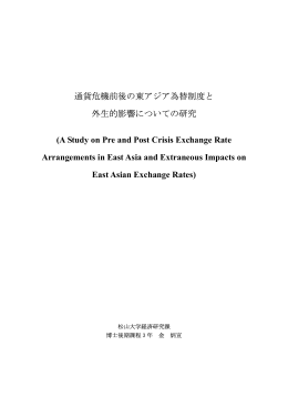 論文 - 日本国際経済学会