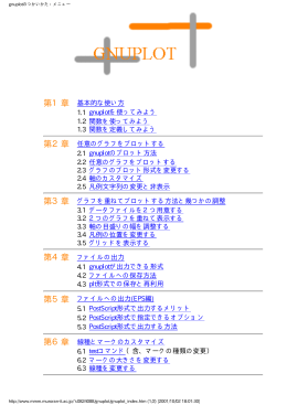 gnuplotの簡単な使い方